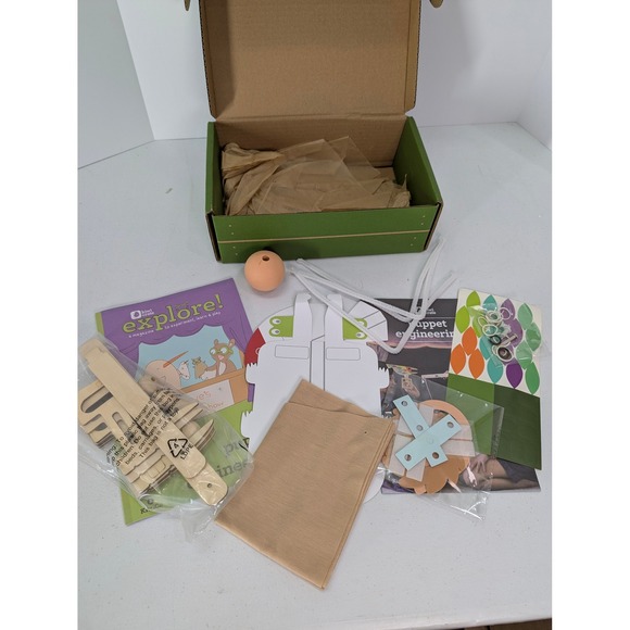 KiwiCo Kiwi Crate Puppet Engineering STEM Kit Kids Art Craft Set F1919-PUP - Picture 2 of 11